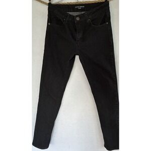Indigo Wisdom Premium Black Skinny Mens Jeans Sz 30x32